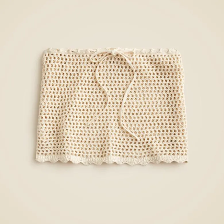 Crochet beach skirt