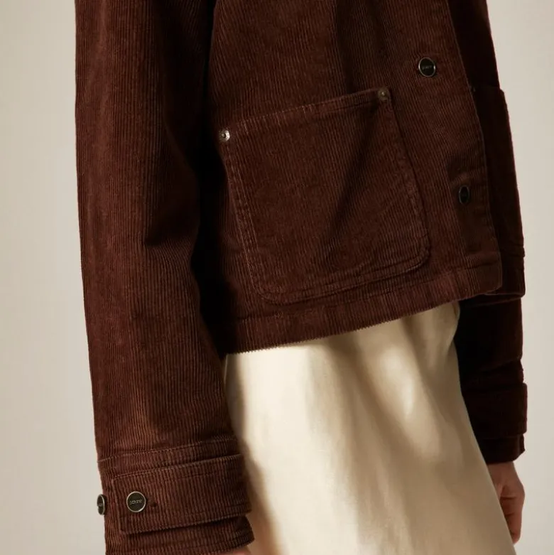 Cropped Barn Jacket™ in corduroy