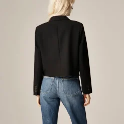 Cropped lady blazer in four-season stretch