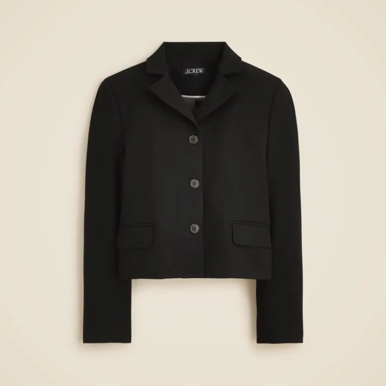 Cropped lady blazer in four-season stretch
