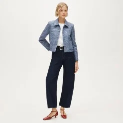 Cropped lady jacket in tweed