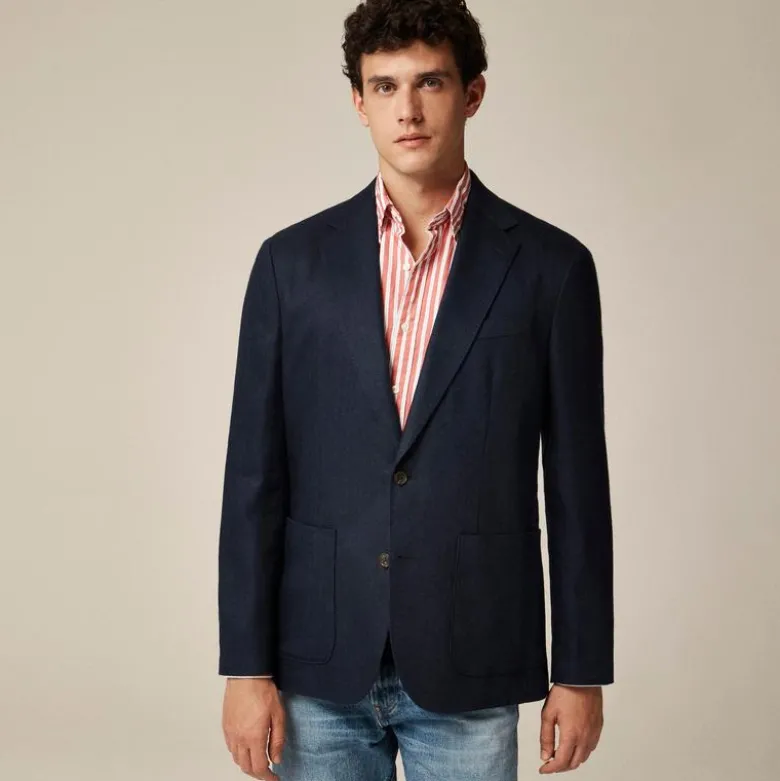 Crosby Classic-fit blazer in Irish linen-wool blend