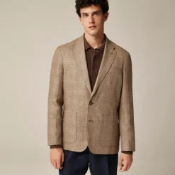 Crosby Classic-fit blazer in English wool-linen blend