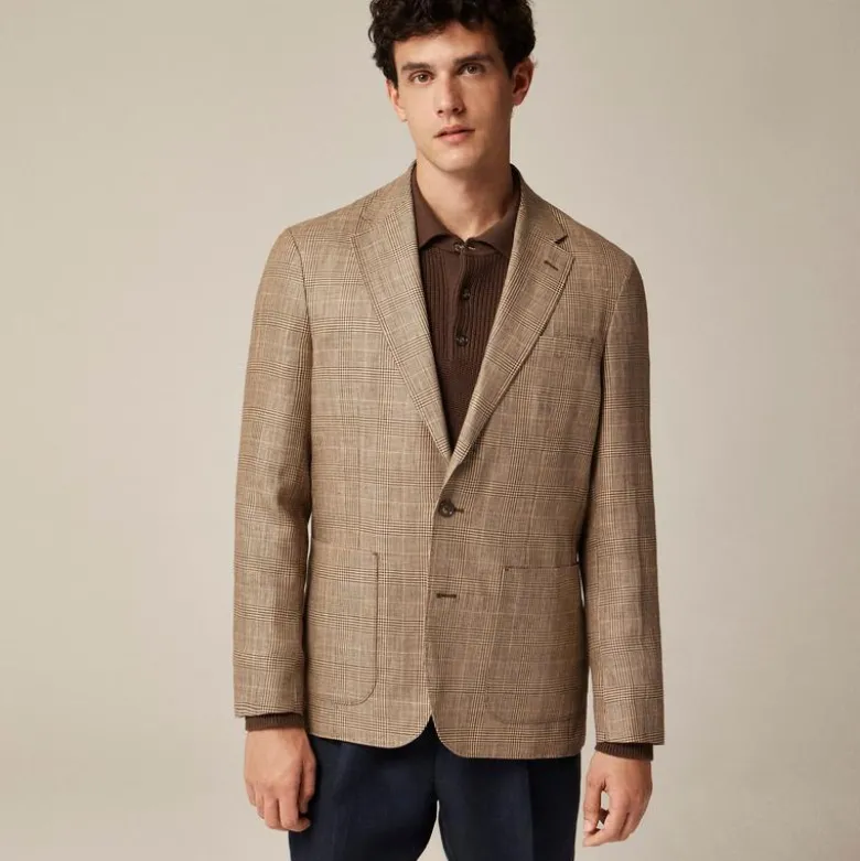 Crosby Classic-fit blazer in English wool-linen blend