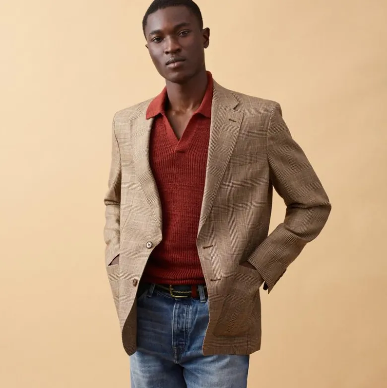 Crosby Classic-fit blazer in English wool-linen blend