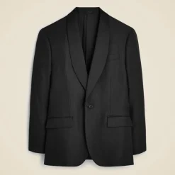 Crosby Classic-fit shawl-collar tuxedo jacket in linen herringbone