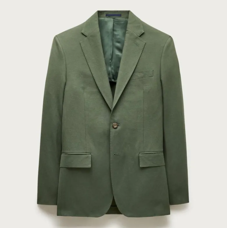 Crosby Classic-fit suit jacket in Baird McNutt Irish cotton-linen blend