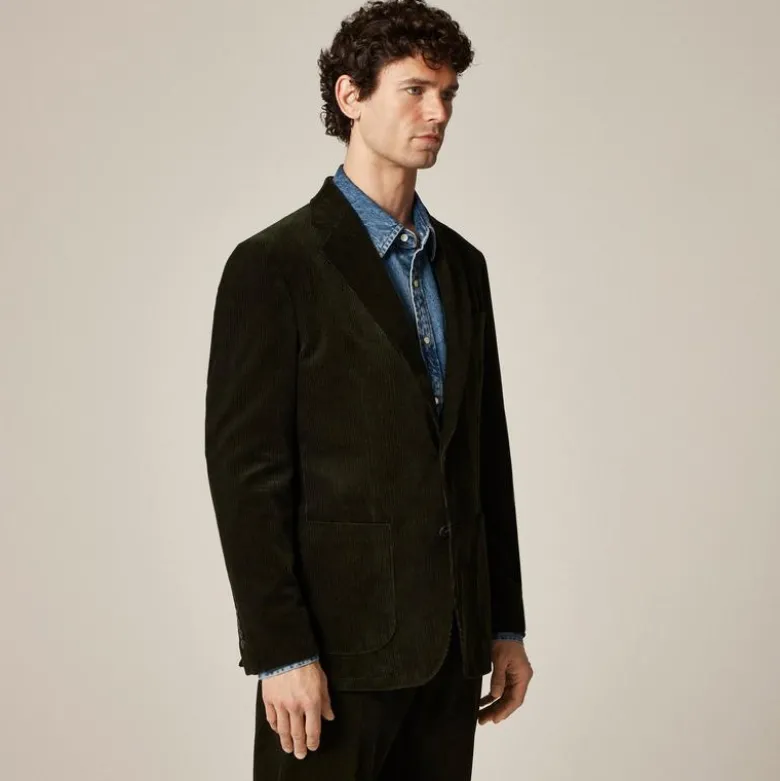 Crosby Classic-fit suit jacket in Italian corduroy