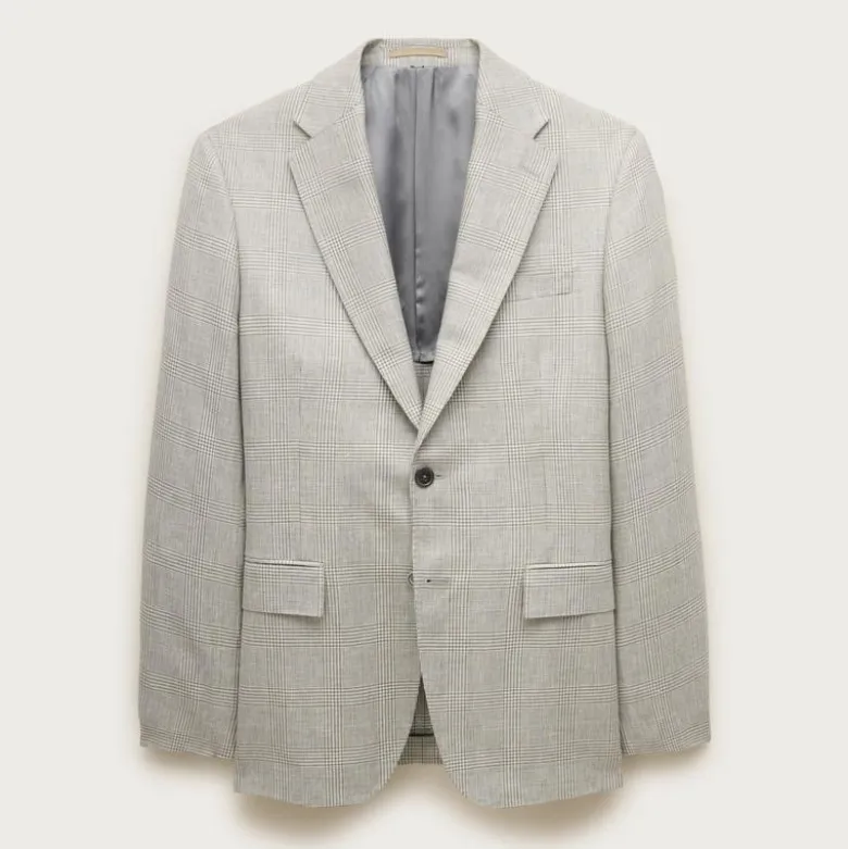 Crosby Classic-fit suit jacket in English wool-linen blend
