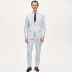 Crosby Classic-fit suit jacket in Portuguese cotton oxford