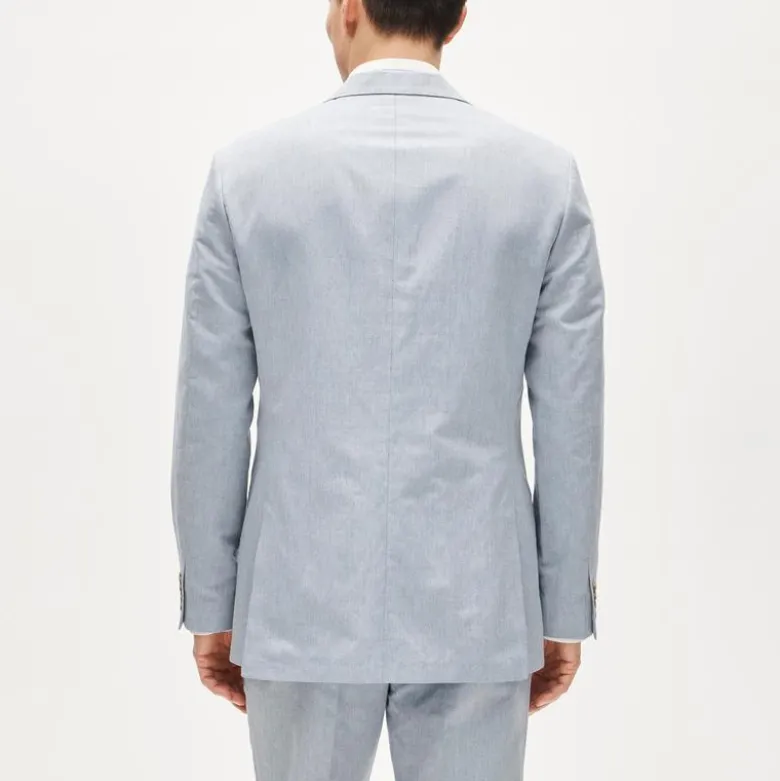Crosby Classic-fit suit jacket in Baird McNutt Irish cotton-linen blend