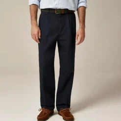 Crosby Classic-fit suit pant in garment-dyed Italian cotton-linen blend