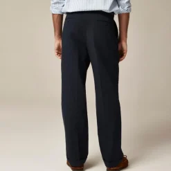 Crosby Classic-fit suit pant in garment-dyed Italian cotton-linen blend