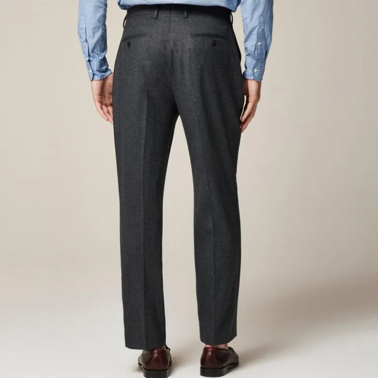 Crosby Classic-fit suit pant in Italian wool flannel