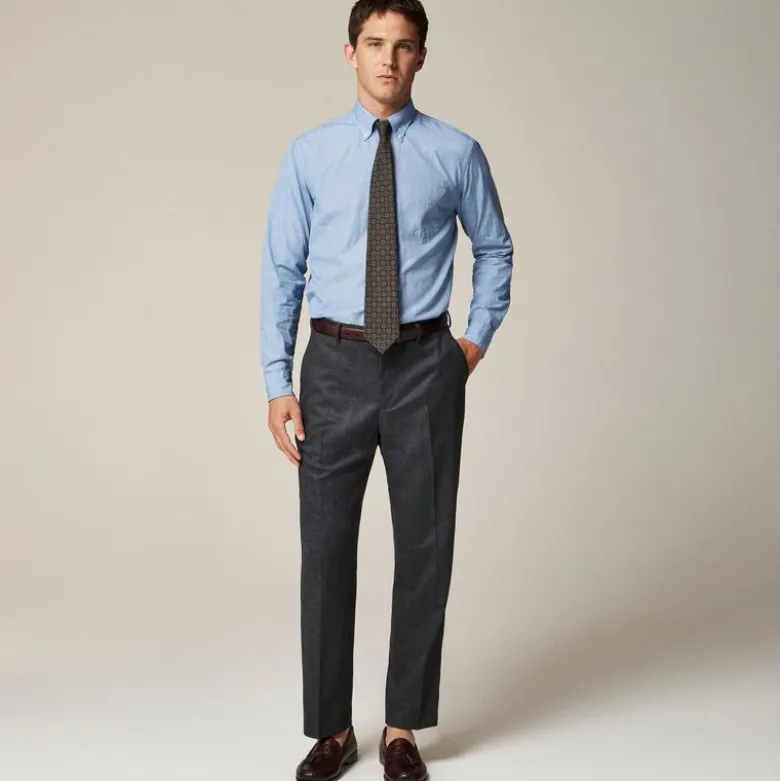 Crosby Classic-fit suit pant in Italian wool flannel