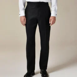 Crosby Classic-fit tuxedo pant in linen herringbone