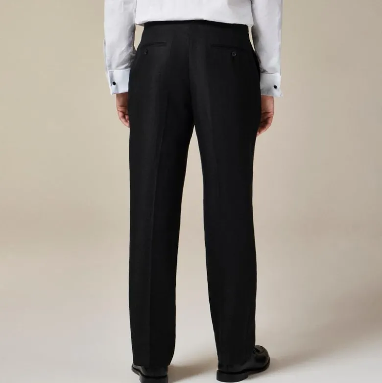 Crosby Classic-fit tuxedo pant in linen herringbone