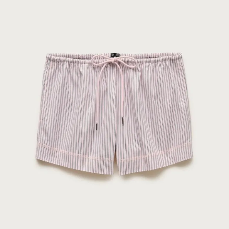 Cruise short in striped lightweight oxford