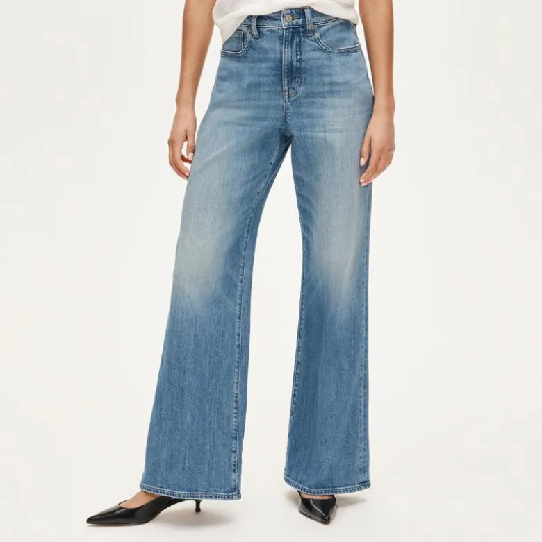 Curvy denim trouser jean