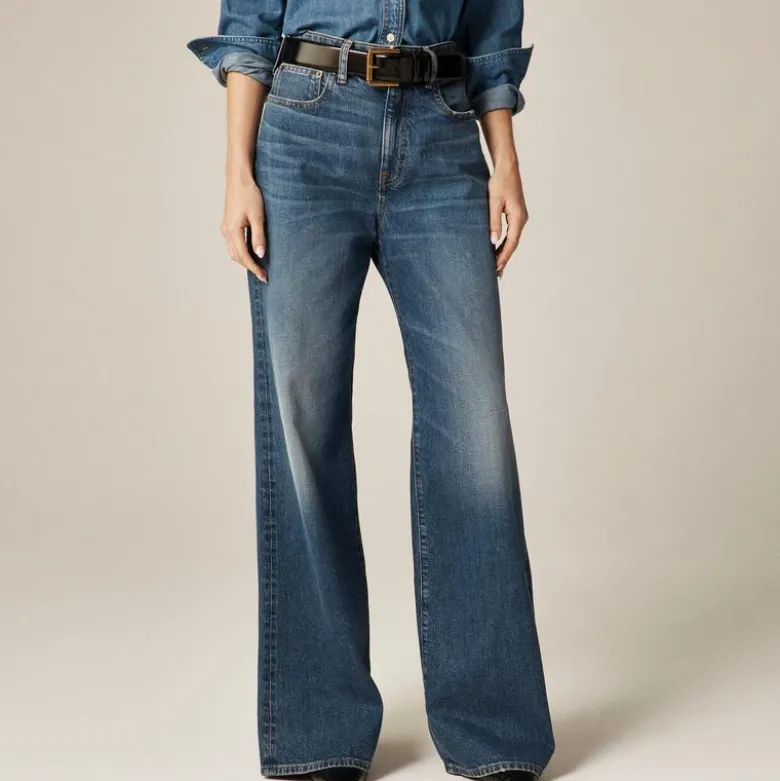 Curvy denim trouser jean