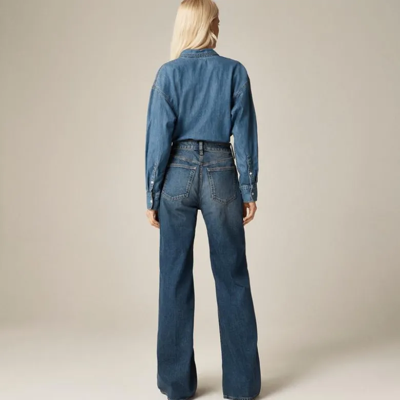 Curvy denim trouser jean