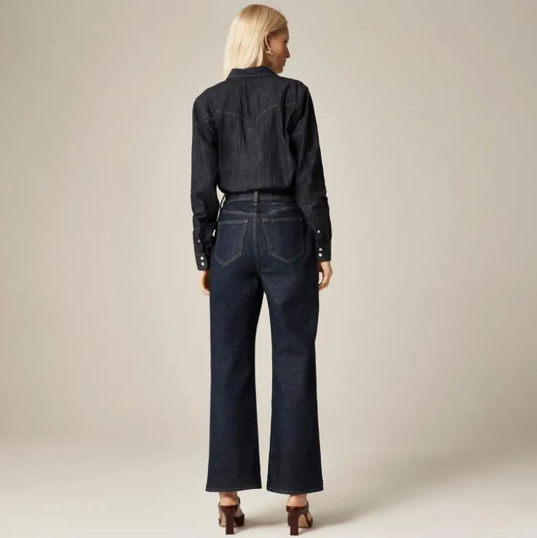 Curvy slim-wide jean