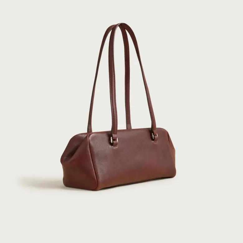 Delphine shoulder bag in novelty leather