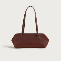 Delphine shoulder bag in novelty leather