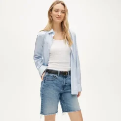 Denim bermuda short
