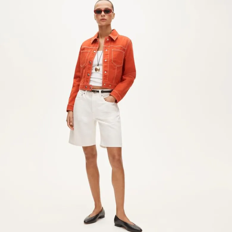 Denim bermuda short