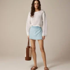 Denim skort