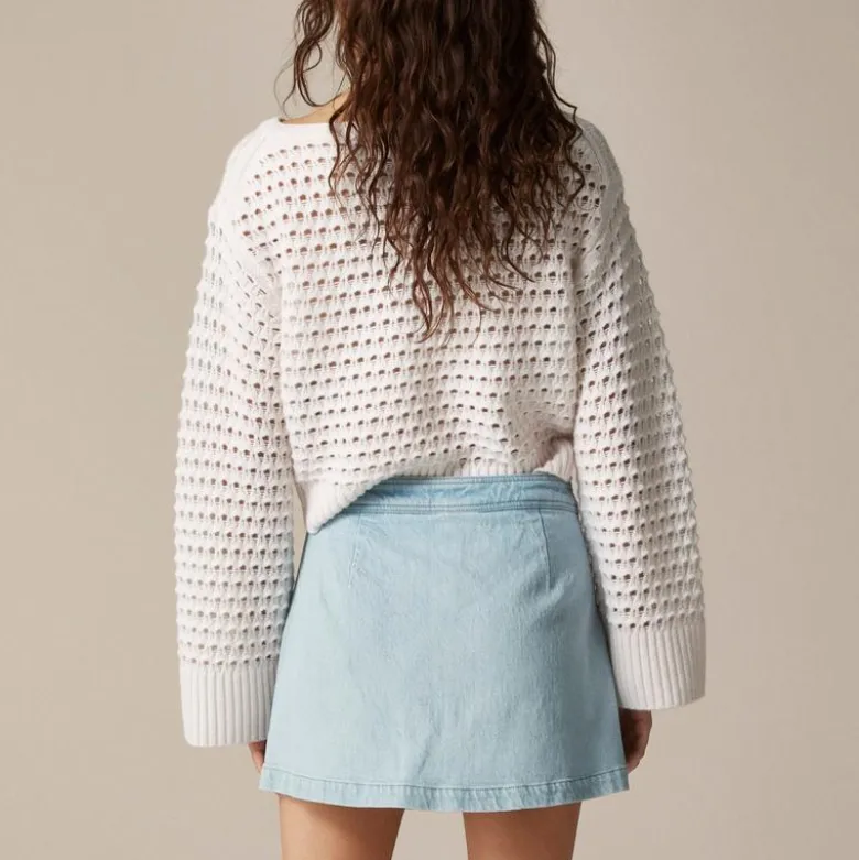 Denim skort