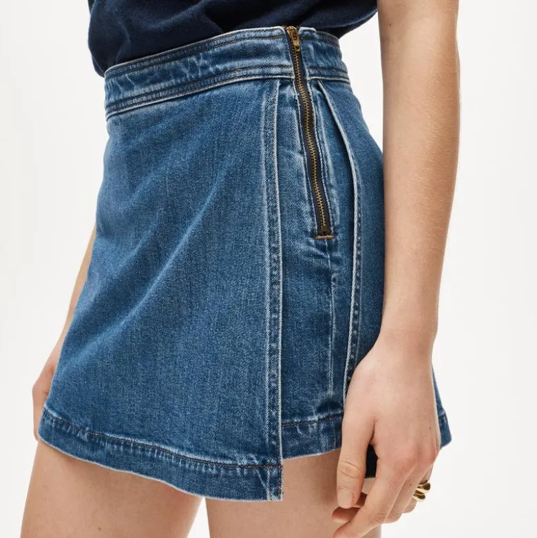 Denim skort