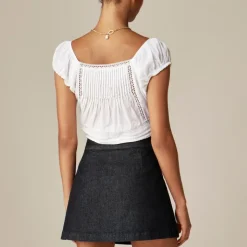 Denim skort