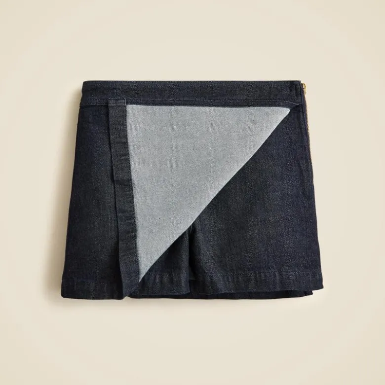 Denim skort