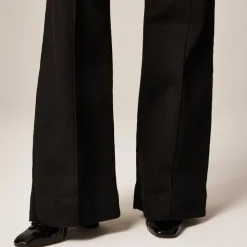 Denim trouser jean with stacked buttons