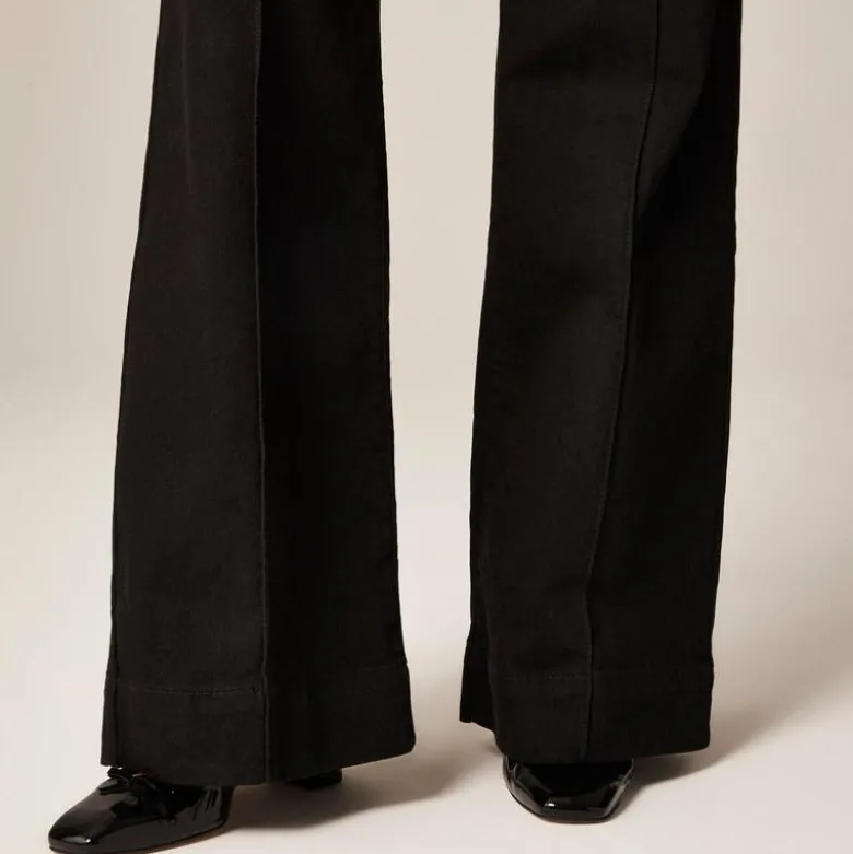 Denim trouser jean with stacked buttons