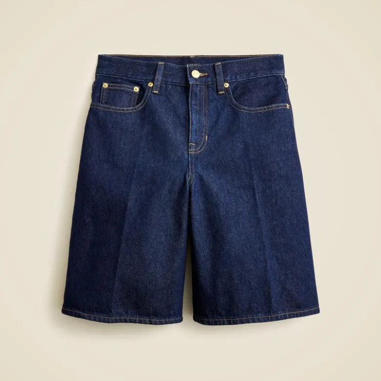 Denim trouser short