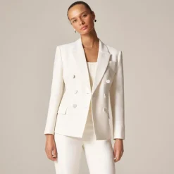 Double-breasted blazer in Italian tuxedo wool