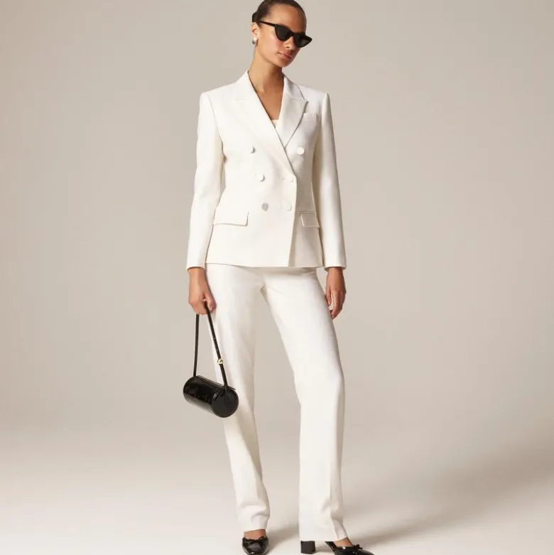 Double-breasted blazer in Italian tuxedo wool