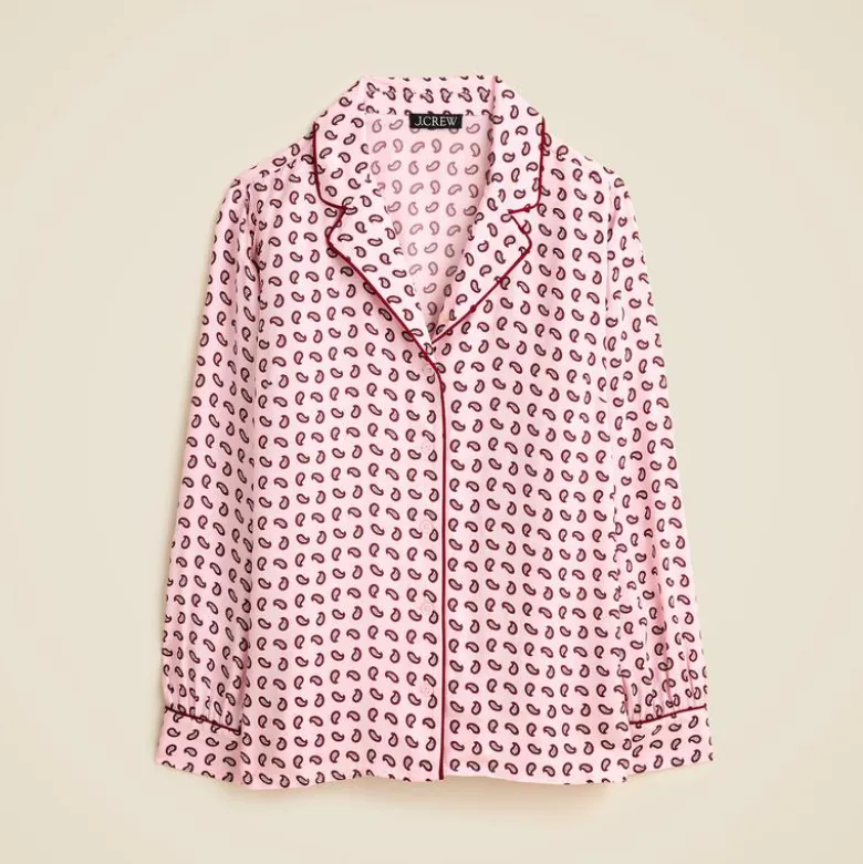 Drapey camp-collar shirt in paisley print