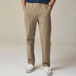 Drawstring pant in stretch cotton blend