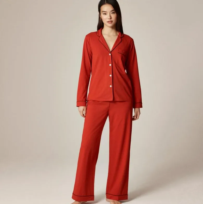 Dreamy cotton-blend pajama pant set