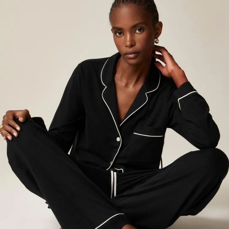 Dreamy cotton-blend pajama pant set