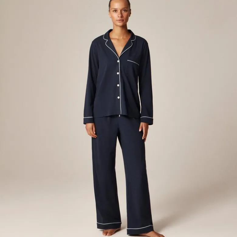Dreamy cotton-blend pajama pant set