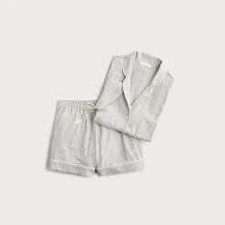 Dreamy cotton-blend pajama short set