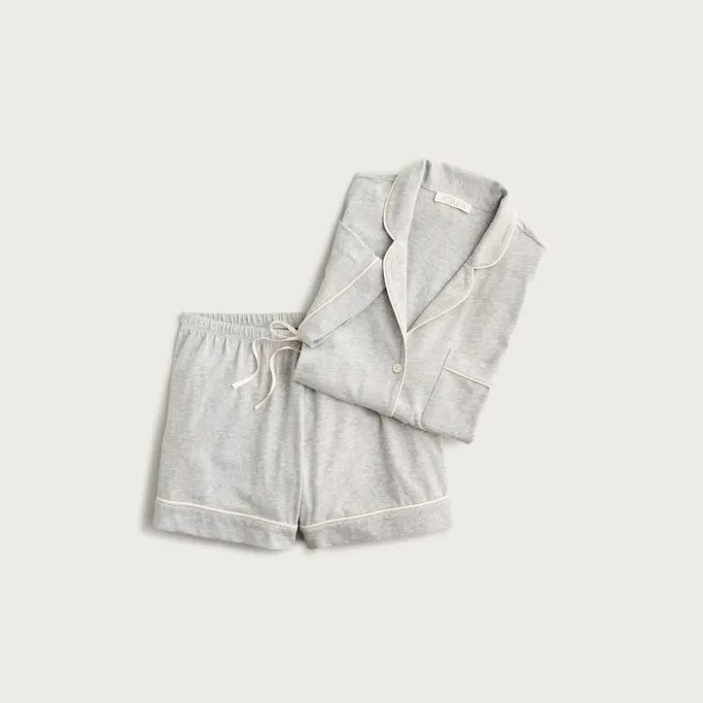 Dreamy cotton-blend pajama short set