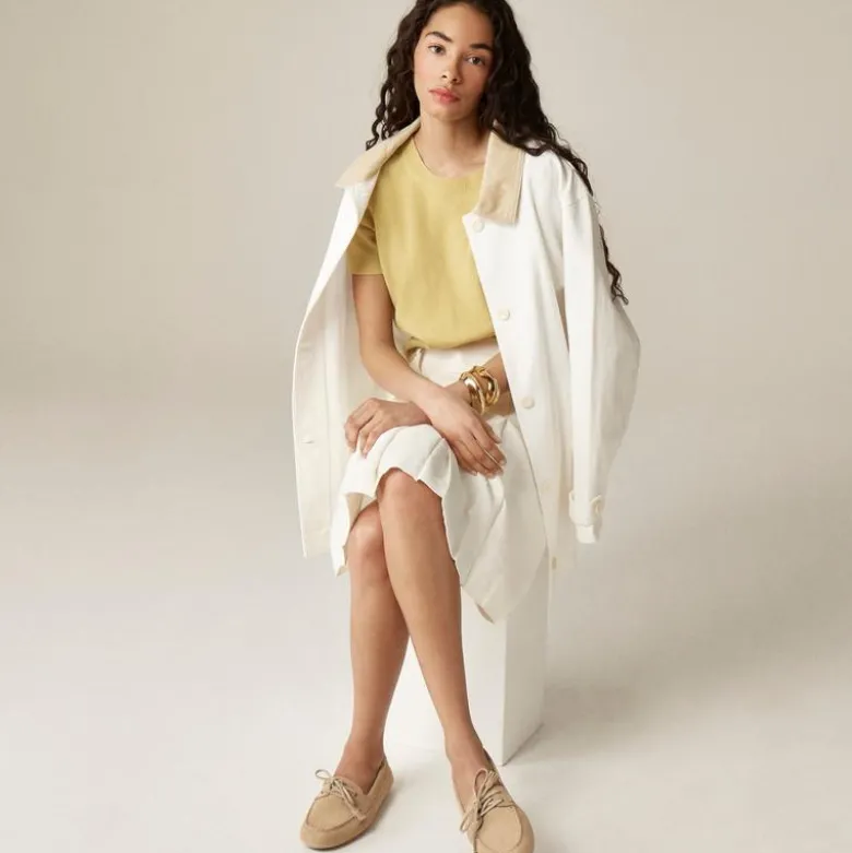 Driving loafers in suede