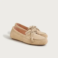 Driving loafers in suede
