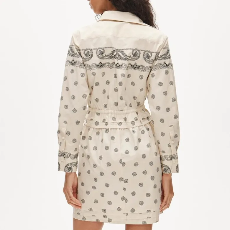 Elena mini shirt-dress in bandana-print cotton poplin